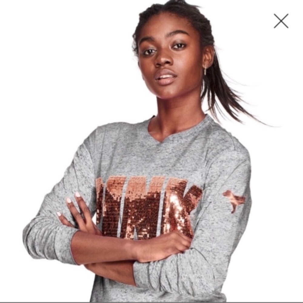 PINK BLING ROSE GOLD LONG SLEEVE